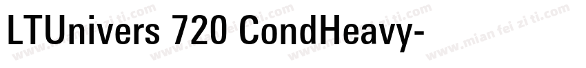 LTUnivers 720 CondHeavy字体转换